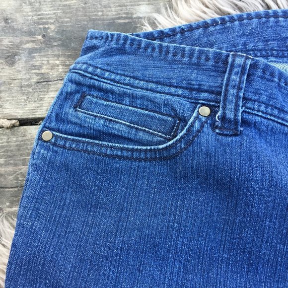 Liz Claiborne boot cut blue jeans - size 14P - Picture 3 of 9